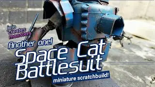 ANOTHER SPACE CAT BATTLESUIT! (JOJO CREATES MONSTERS MINI JUNK ART)