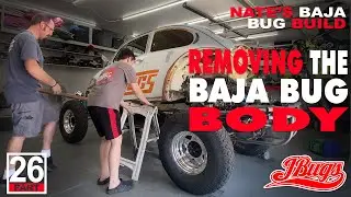 JBugs - Father & Son - 1972 VW Baja Bug - Removing the Body
