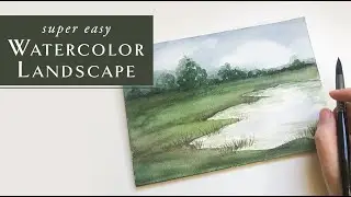 Easy Watercolor Landscape Tutorial for Beginners