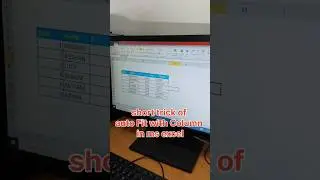 Excel me column ko auto Fit karne ka sabse aasan trick .#viral #youtubeshorts #computergk #gk