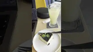 Remote working in a Japanese café