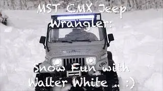MST CMX Tamiya Wrangler Snow Fun with Walter White