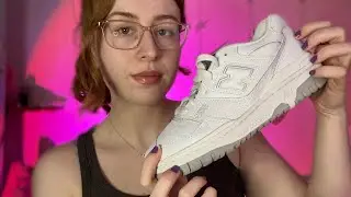 ASMR - Sneaker Unboxing, New Balance 550  (tapping,scratching,crinkles) | WHISPERED