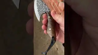 Красивый нож. Дамасская сталь