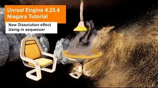 Unreal Engine 4.25.4 Niagara Tutorial New Dissolution Effect