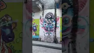 Mutant ape yacht club graffiti in Cartagena, Colombia. Bored ape. #bayc #mayc