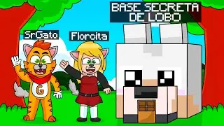 ¡MINECRAFT PERO TENEMOS UNA BASE SECRETA DE LOBO! 😎 | SRGATO X FLOR CREAN UNA CASA DE LOBO