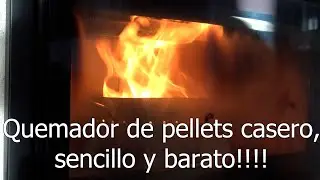 Quemador pellets casero y barato
