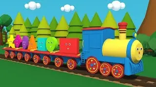 Учим фигуры и цвета 🚂 ПАРОВОЗИК Тони с фигурами Мультик для малышей от 1 года ._. #мультфильмканал