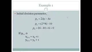 Bresenham Line Drawing Algorithm with Example