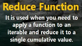 What is reduce() in Python? What is the use of reduce() function | functools Module, Lambda Function