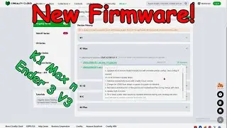 K1 Max V1.3.3.46 and Ender 3 V3 V1.2.3.23 New Firmware Update