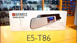 5 element T86 видеорегистратор с двумя камерами на зеркало