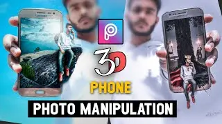 Picsart 3D Phone Manipulation Photo Editing Tutorial | 3d Phone effect | Instagram 3D phone editing