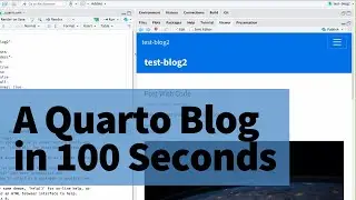 Create & Publish a Quarto Blog on Quarto Pub in 100 Seconds | Quarto Pub