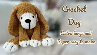 Crochet Dog 🐶/ Easy Amigurumi crochet dog/ crochet toy