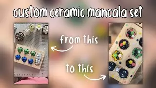 Making a custom ceramic mancala set ⭐️💖 (tiktok compilation)
