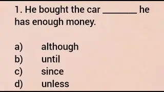 Connecting Word Quiz | CONJUNCTIONS | Conjunctions Test Part 1 | Choose the Correct Option