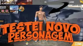 TESTANDO NOVO PERSONAGEM NO FREE FIRE!! JOTA!!!