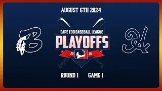 2024 CCBL Playoffs Round 1: Bourne Braves @ Hyannis Harbor Hawks 8/6/24 Audio Only