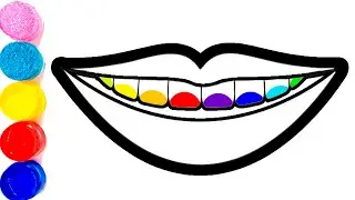 Bolalar uchun lablarni chizish|Drawing lips for kids|Рисование губ для детей