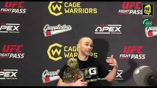 Cage Warriors 112: Post fight media scrum with Bantamweight Champion Jack Cartwright