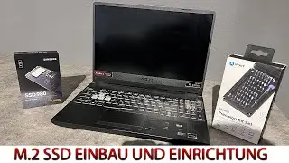 M.2 SSD NVMe 1TB im LAPTOP EINBAUEN und EINRICHTEN ASUS TUF GAMING A15 Öffnen und Speicher erweitern