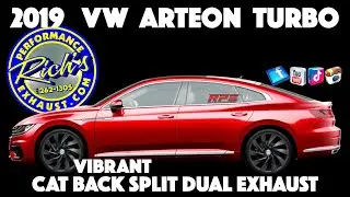 2019 VW ARTEON TURBO VIBRANT CAT BACK SPLIT DUAL EXHAUST