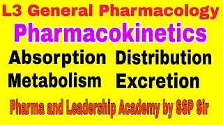 L3 General Pharmacology | Pharmacokinetics |ADME| Absorption | Distribution | Metabolism | Excretion