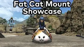 Fatter Cat (Fat Cat Mount) Showcase - FFXIV