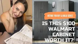 Building a $100 Walmart Cabinet! BETTER THAN IKEA!?