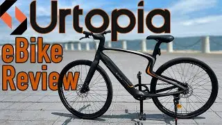 Urtopia eBike Review - Ultra Light Carbon, Belt Drive, Torque Sensor Electric Bike!