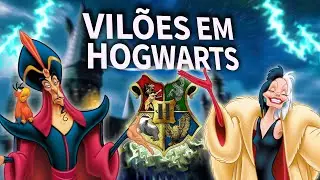 VILÕES DA DISNEY EM HOGWARTS?? | Veja qual casa seria de cada personagem!