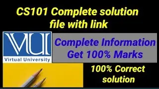 CS101 Assignment 2 solution fall 2021  || CS101 SOLUTION FILE COMPLETE FALL 2021