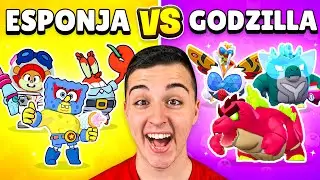 BRAWL STARS COLLABORATION BATTLE 😱 SPONGEBOB vs GODZILLA 🚨