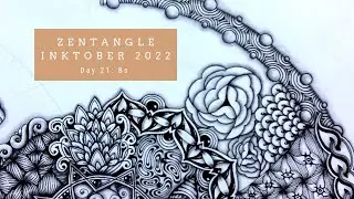 Zentangle Inktober - Day 21 - Bs