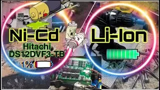 Перевод  N-cd шуруповёрта Hitachi на литий.