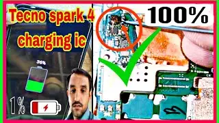 Tecno spark 4 charging problem Tecno spark 4 charging ic