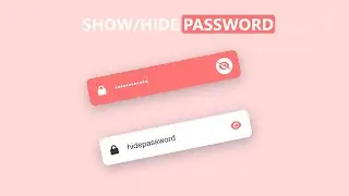 Show Hide Password Toggle Using Javascript