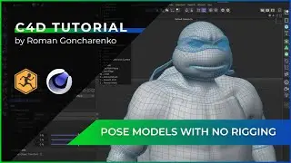 Cinema 4D Tutorial How To Pose Your Unrigged Character NEW