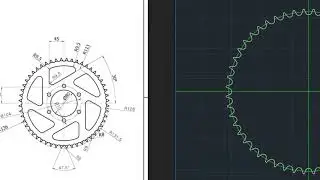 AutoCAD - Bike Sprocket