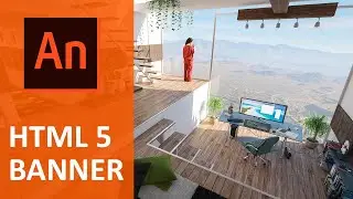 HTML5 animated  banner in Adobe Animate CC 2020 TUTORIAL