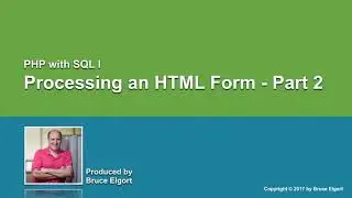 Processing an HTML Form with PHP   Part 2