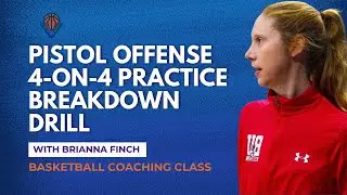 Basketball Pistol Offense 4-on-4 Practice Breakdown Drill