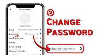 How To Change Password on Pinterest