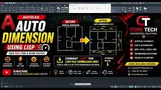 AutoCAD Auto Dimension Trick 🔥 | Save 90% Time with LISP