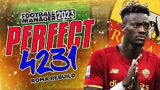 I Used This PERFECT 4-2-3-1 FM23 Tactic To Rebuild Roma!