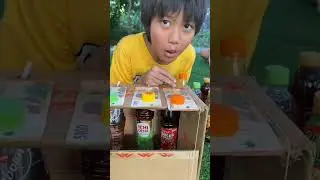 Gagal tapi bikin ngakak.. sedotannya tidak masuk ke dalam botol.. 😆😆