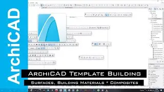 How To Create An Archicad Templete | Part 05-06 | Surfaces, Building Materials And Composites