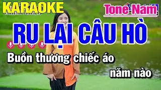 Karaoke Ru Lại Câu Hò Tone Nam Nhạc Sống | Karaoke Công Trình